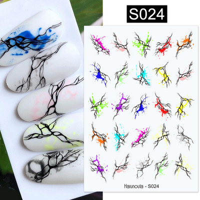 3D linijos Nagų lipdukai Sidabrinė rožinė auksinė metalo juostelės raidės Lipdukai Kreiva gelis Nagai Dailė Slankikliai Manikiūro dekoras