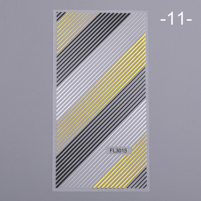 3D linijos Nagų lipdukai Sidabrinė rožinė auksinė metalo juostelės raidės Lipdukai Kreiva gelis Nagai Dailė Slankikliai Manikiūro dekoras