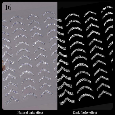 3D linijos Nagų lipdukai Sidabrinė rožinė auksinė metalo juostelės raidės Lipdukai Kreiva gelis Nagai Dailė Slankikliai Manikiūro dekoras