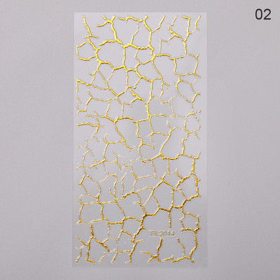 3D linijos Nagų lipdukai Sidabrinė rožinė auksinė metalo juostelės raidės Lipdukai Kreiva gelis Nagai Dailė Slankikliai Manikiūro dekoras