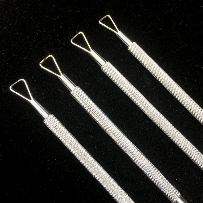 1kom dvostruki gurač zanoktica od nehrđajućeg čelika Sredstvo za guranje mrtve kože za pedikuru manikuru Nail Art Čistač za njegu