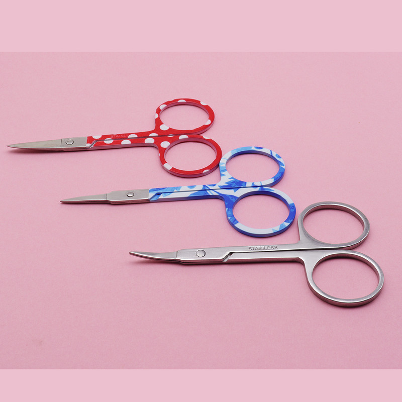 EasyNail 3gab komplekts Spoguļvirsma Straight Curve Head Professional Kutikula Manikīrs Pedikīrs Nagi Šķēres uzacis Deguns Mati