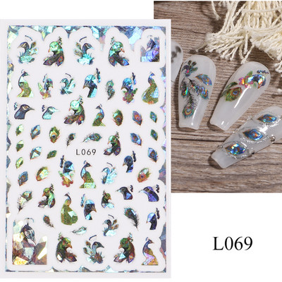 Pūķa Acis 3D Nagu Uzlīmes Dinozaurs Čūska Kaķis Dzīvnieku Acis Slīdņi nagiem Ļaunām acīm Dizains Zaļš Zils Dekors Uzlīmes Manikīrs