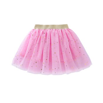 Μόδα Παιδικά Κορίτσια Διχτυωτές Φούστες Πριγκίπισσα Αστέρια Glitter Dance Ballet Tutu Ελαστική Μέση Παγιέτα Κορίτσι Faldas Ball φόρεμα 2-12 ετών