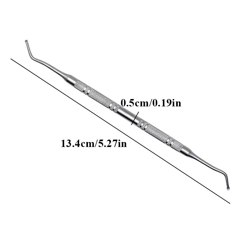 Įaugusių kojų pirštų nagų pakėlimo dildė dviguba paronichijos pedikiūro priemonė pėdų nagų nešvarumų valymo priemonė Manikiūras pedikiūras kojų nagus valyti