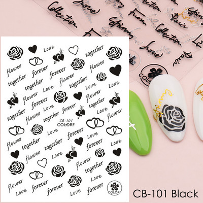 Zlatne mramorne naljepnice s tintom za ukrašavanje noktiju 3D metalne valovite pruge Linije Geometrijska manikura Naljepnice za nokte Ljepljivi klizači Dekori