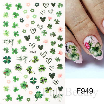 Vienkārši ziedi 3D Nagu uzlīmes Pavasaris Vasaras Zieds Ziedu Tulpes Augļu Nagu Mākslas Uzlīmes Līmējošās Slīdnes Manikīra Dekorācijas