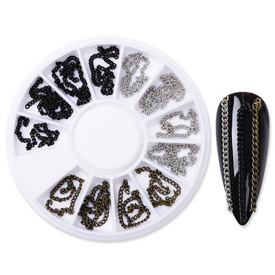 Jauktas krāsas Mirdzoši nagi Rhinestone plakana muguras kristāla dārgakmeņi Neregulāras juvelierizstrādājumu krelles Manikīrs 3D nagu mākslas apdares aksesuāri