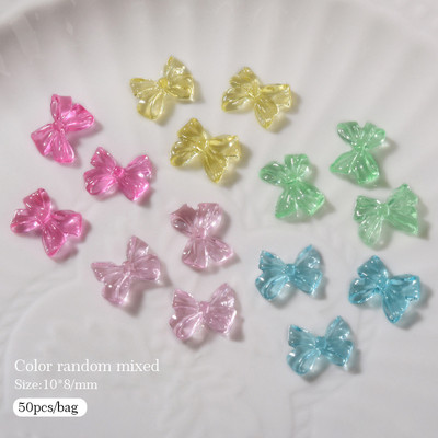 Nail Art Rhinestones Resin Heart Moon Ukrasi za nokte Ravna poleđina Sedefasto bijelo mješovite veličine 3D kamenčići Pribor za manikuru