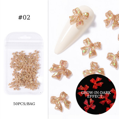 Nail Art Rhinestones Resin Heart Moon Ukrasi za nokte Ravna poleđina Sedefasto bijelo mješovite veličine 3D kamenčići Pribor za manikuru