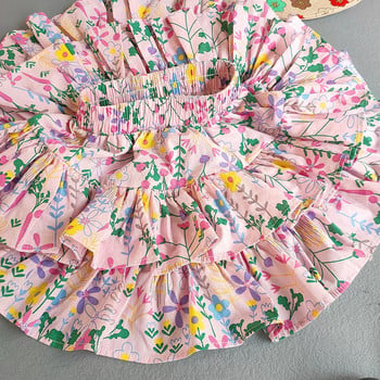 Καλοκαιρινό Παιδικό Κοριτσίστικο Παιδικό Κέικ Φούστες Βρεφικά Casual Floral Flowers Φούστα Κοριτσίστικα Ρούχα