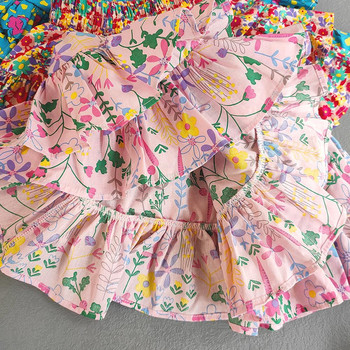 Καλοκαιρινό Παιδικό Κοριτσίστικο Παιδικό Κέικ Φούστες Βρεφικά Casual Floral Flowers Φούστα Κοριτσίστικα Ρούχα