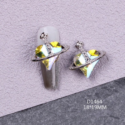 10 kom/lot Ravni medvjeđi nokti Šarm Rhinestones Srebrni/zlatni dodaci za nokte Profesionalni šarm Cirkonijski dijamanti Luksuzni dijelovi DIY