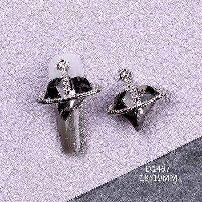 10 kom/lot Ravni medvjeđi nokti Šarm Rhinestones Srebrni/zlatni dodaci za nokte Profesionalni šarm Cirkonijski dijamanti Luksuzni dijelovi DIY