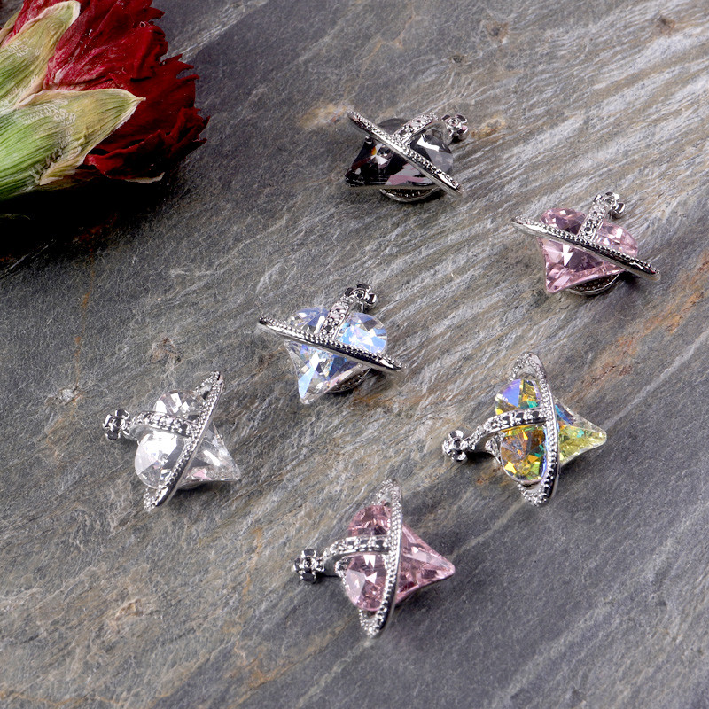 10 kom/lot Ravni medvjeđi nokti Šarm Rhinestones Srebrni/zlatni dodaci za nokte Profesionalni šarm Cirkonijski dijamanti Luksuzni dijelovi DIY