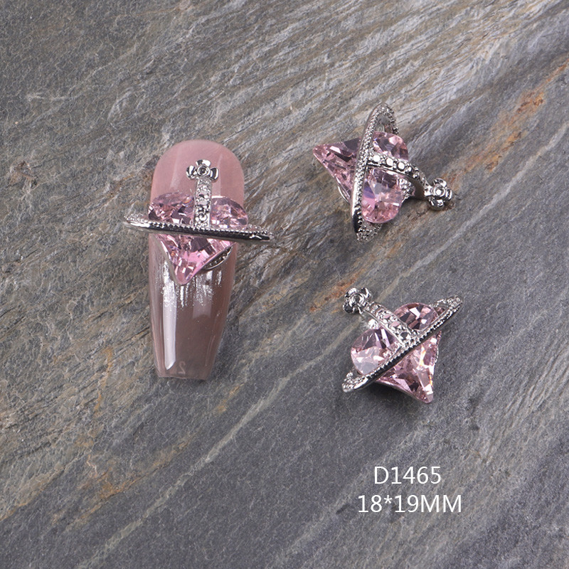 10 kom/lot Ravni medvjeđi nokti Šarm Rhinestones Srebrni/zlatni dodaci za nokte Profesionalni šarm Cirkonijski dijamanti Luksuzni dijelovi DIY