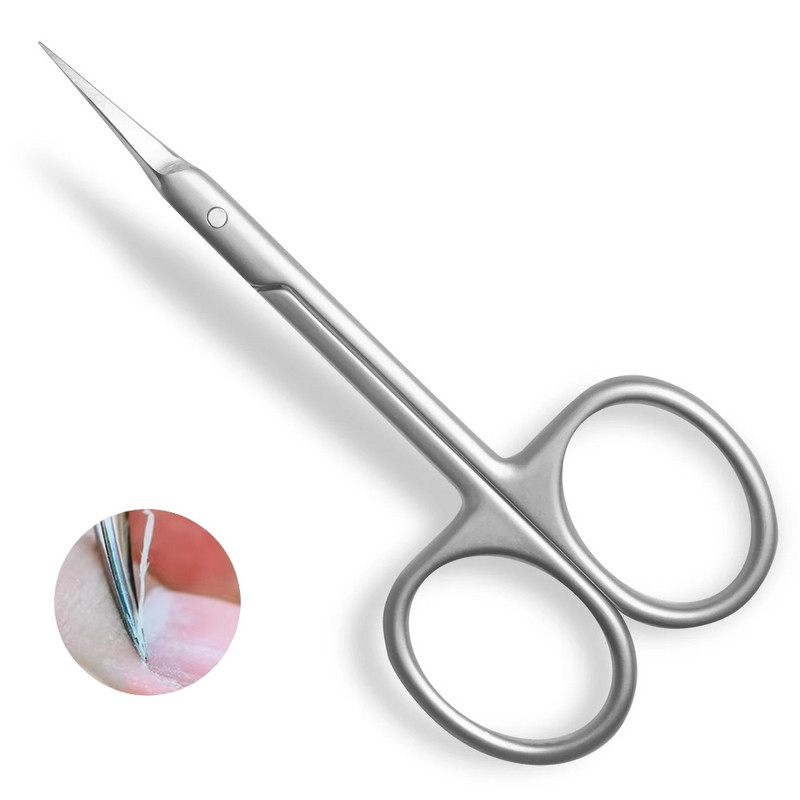 CLAVIER nerūsējošā tērauda izliekts uzgalis plāns asmeņa kutikulas šķēres nagu grieznes trimmeris manikīrs instrumenti uzacu atmirušās ādas noņemšanai