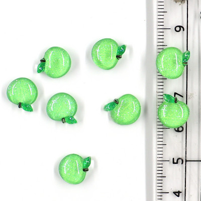 50Gb Summer Kawaii 9mm Resin Mini Cherry Fruit Cabochon Ornament Juvelierizstrādājumu piekariņi Nail Art Decoration Flatback manikīra daļas