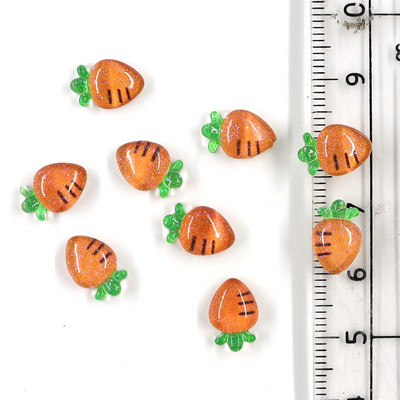 50Gb Summer Kawaii 9mm Resin Mini Cherry Fruit Cabochon Ornament Juvelierizstrādājumu piekariņi Nail Art Decoration Flatback manikīra daļas