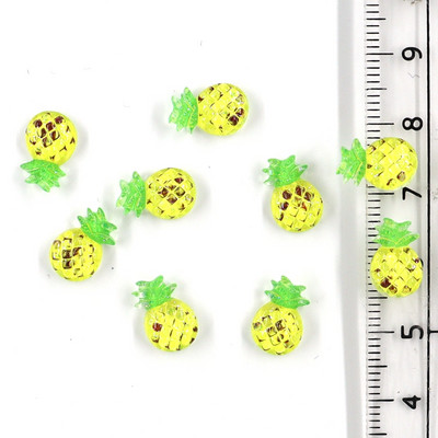 50Gb Summer Kawaii 9mm Resin Mini Cherry Fruit Cabochon Ornament Juvelierizstrādājumu piekariņi Nail Art Decoration Flatback manikīra daļas