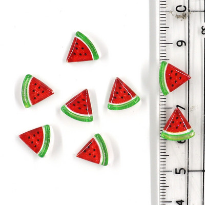 50Gb Summer Kawaii 9mm Resin Mini Cherry Fruit Cabochon Ornament Juvelierizstrādājumu piekariņi Nail Art Decoration Flatback manikīra daļas