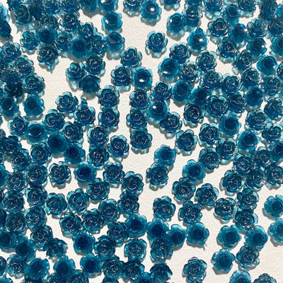 50 Vnt. 8 mm Retro 3D akrilo rožių gėlių nagų dailės žavesiai blizgantys gradientai kamelija nagams dekoruoti manikiūro dekoro priedai