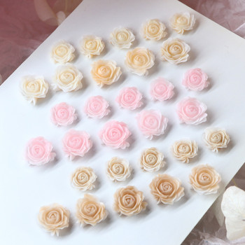 Акрилни розови 3D розови цветя Декорация за пълнеж от смола Направи си сам Занаяти Ключодържател Изработка на висулка Пълнител Епоксиден силиконов материал за форми