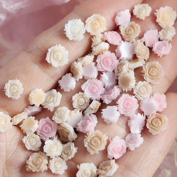 Акрилни розови 3D розови цветя Декорация за пълнеж от смола Направи си сам Занаяти Ключодържател Изработка на висулка Пълнител Епоксиден силиконов материал за форми