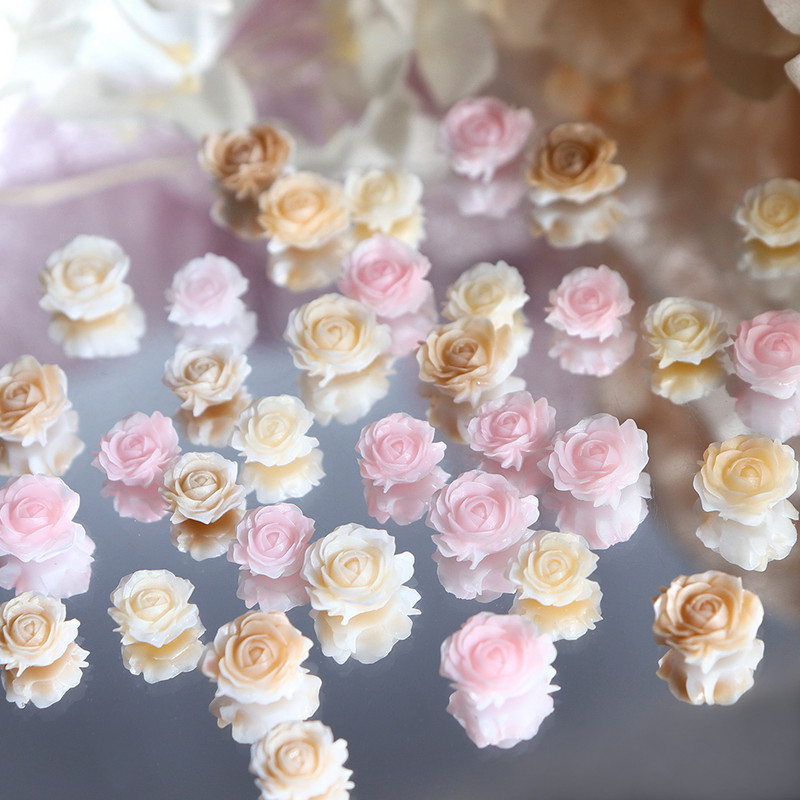 Akrila rozā 3D rožu ziedi sveķu pildījuma dekorēšana, DIY amatniecība atslēgu piekariņu kulonu izgatavošana pildviela Epoksīda silikona veidņu materiāls