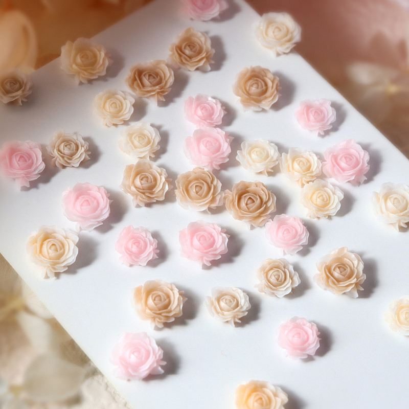 Akrila rozā 3D rožu ziedi sveķu pildījuma dekorēšana, DIY amatniecība atslēgu piekariņu kulonu izgatavošana pildviela Epoksīda silikona veidņu materiāls