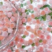 20 komada Kawaii Mix Flower Nail Art Charms Japanske elegantne ružičaste ruže Božuri Ukrasi za nokte DIY Dodaci od akrilnih kamenčića