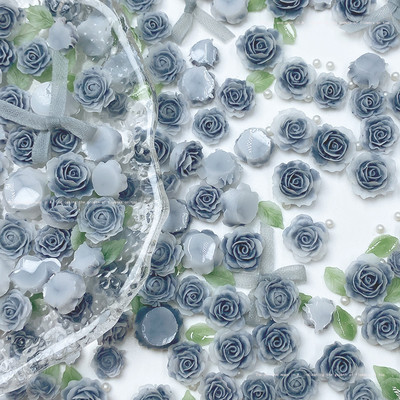 20 komada Kawaii Mix Flower Nail Art Charms Japanske elegantne ružičaste ruže Božuri Ukrasi za nokte DIY Dodaci od akrilnih kamenčića