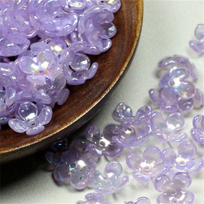 10 buc/lot New Torus 19mm margele de flori acrilice petale conectori de farmec Cercei bricolaj accesorii din rasina pentru bijuterii de par