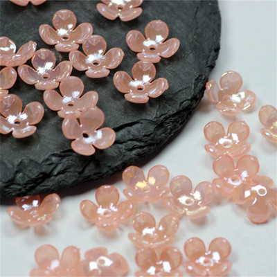 10 buc/lot New Torus 19mm margele de flori acrilice petale conectori de farmec Cercei bricolaj accesorii din rasina pentru bijuterii de par