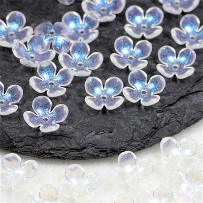 10 buc/lot New Torus 19mm margele de flori acrilice petale conectori de farmec Cercei bricolaj accesorii din rasina pentru bijuterii de par