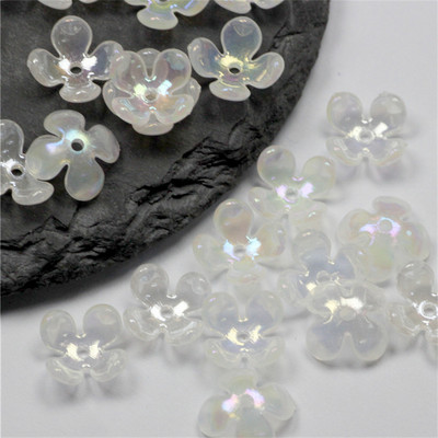 10 buc/lot New Torus 19mm margele de flori acrilice petale conectori de farmec Cercei bricolaj accesorii din rasina pentru bijuterii de par