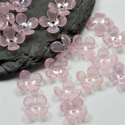 10 buc/lot New Torus 19mm margele de flori acrilice petale conectori de farmec Cercei bricolaj accesorii din rasina pentru bijuterii de par