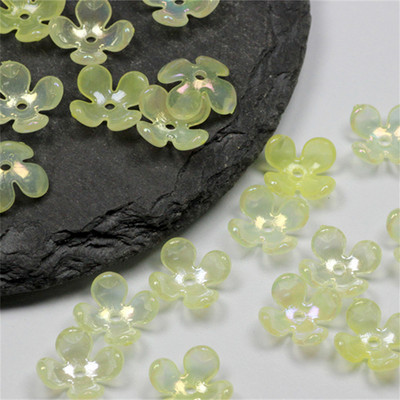 10 buc/lot New Torus 19mm margele de flori acrilice petale conectori de farmec Cercei bricolaj accesorii din rasina pentru bijuterii de par