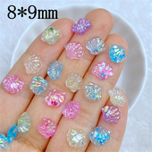 50 τμχ Ρητίνη Nail Charms Kawaii Delicate 3D Shell Jellyfish Nail Art Decorations Exquisite Nail Beauty Nail Art Charm αξεσουάρ