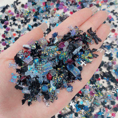 50 τμχ Ρητίνη Nail Charms Kawaii Delicate 3D Shell Jellyfish Nail Art Decorations Exquisite Nail Beauty Nail Art Charm αξεσουάρ