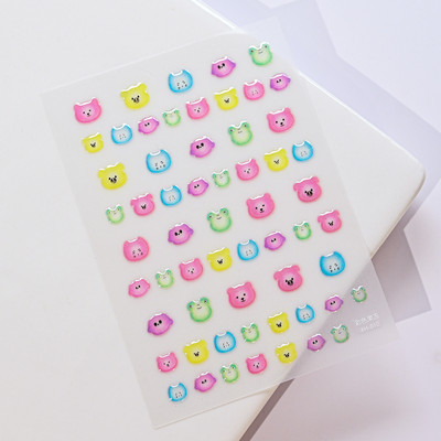 1 τμχ Line Flower Powder Blusher Love Heart Αυτοκόλλητο Σειρά Ζελέ Υψηλής Ποιότητας Αυτοκόλλητο Νυχιών Σχέδιο Διακόσμησης Νυχιών Διακοσμητικά Αυτοκόλλητα