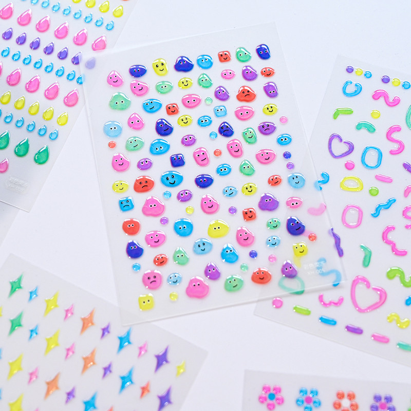 1 τμχ Line Flower Powder Blusher Love Heart Αυτοκόλλητο Σειρά Ζελέ Υψηλής Ποιότητας Αυτοκόλλητο Νυχιών Σχέδιο Διακόσμησης Νυχιών Διακοσμητικά Αυτοκόλλητα