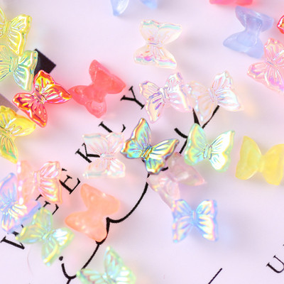 20db Pink Cartoon Doll Nail Art Charms 3D Vegyes Design Ékszerek Körömdíszek Butterfly Bear Nail Kawaii sorozat kiegészítők