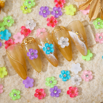 20db Pink Cartoon Doll Nail Art Charms 3D Vegyes Design Ékszerek Körömdíszek Butterfly Bear Nail Kawaii sorozat kiegészítők