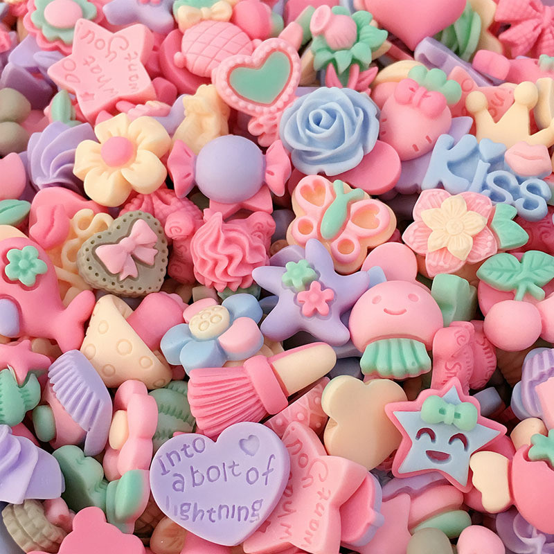 20 de bucăți 3D roz în formă mixtă pentru decorațiuni pentru unghii, piese de decorațiuni din rășină, flori Kawaii, accesorii pentru unghii, presă pe unghii, strasuri