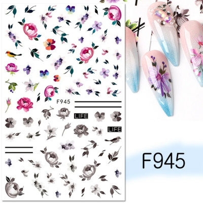 3D citrona augļu nagu uzlīme ķiršu radoša augļu nagu māksla Jauki pašlīmējoši slīdņi vasaras maisījuma dizains manikīra dekorēšanai