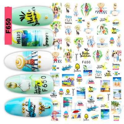 3D citrona augļu nagu uzlīme ķiršu radoša augļu nagu māksla Jauki pašlīmējoši slīdņi vasaras maisījuma dizains manikīra dekorēšanai