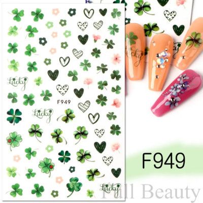 3D citrona augļu nagu uzlīme ķiršu radoša augļu nagu māksla Jauki pašlīmējoši slīdņi vasaras maisījuma dizains manikīra dekorēšanai