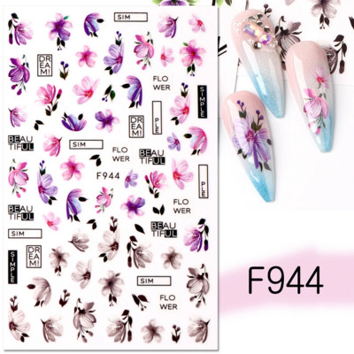 3D citrona augļu nagu uzlīme ķiršu radoša augļu nagu māksla Jauki pašlīmējoši slīdņi vasaras maisījuma dizains manikīra dekorēšanai