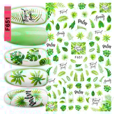 3D citrona augļu nagu uzlīme ķiršu radoša augļu nagu māksla Jauki pašlīmējoši slīdņi vasaras maisījuma dizains manikīra dekorēšanai